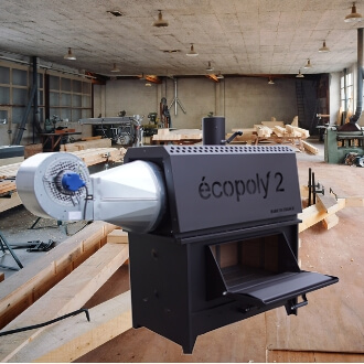 Générateur d'air chaud au bois Ecopoly